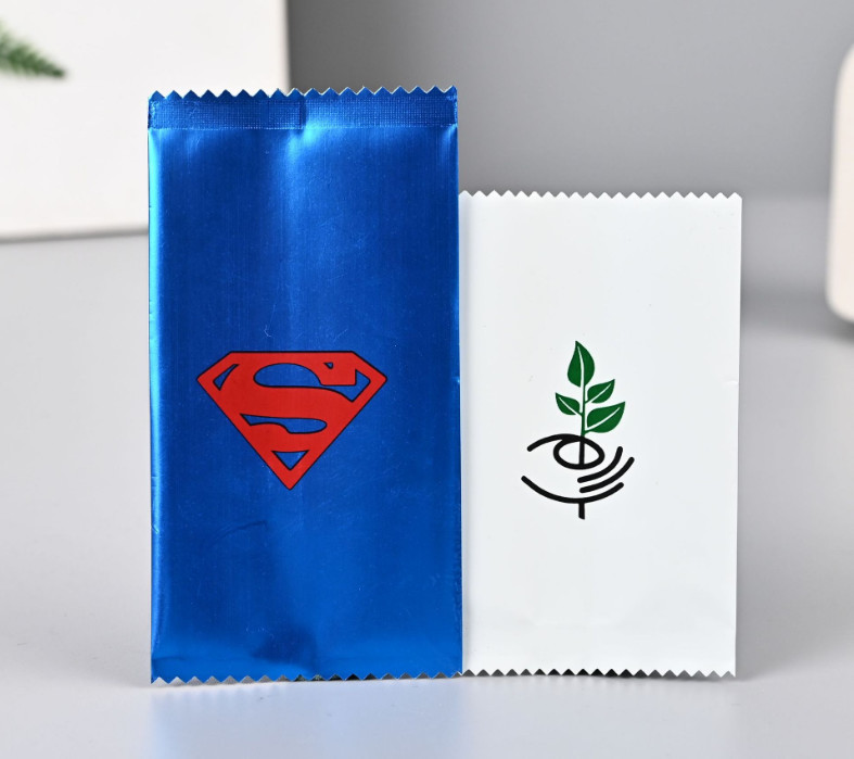 Biscuit Candy Plastic Back Sealed Foil Bags Custom Printed Smell Proof