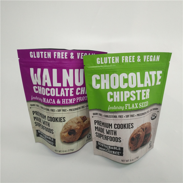 Candy Sweets Custom Plastic Digital Printed Stand Up Pouches With Zipper Top