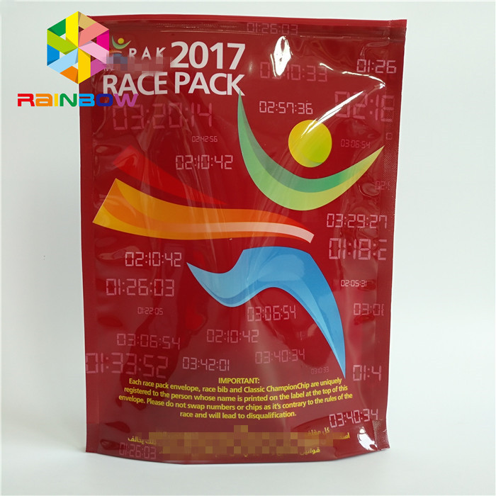 Food Grade Aluminum Foil Plastic Mylar Standy Zipper Pouch Customized Printed