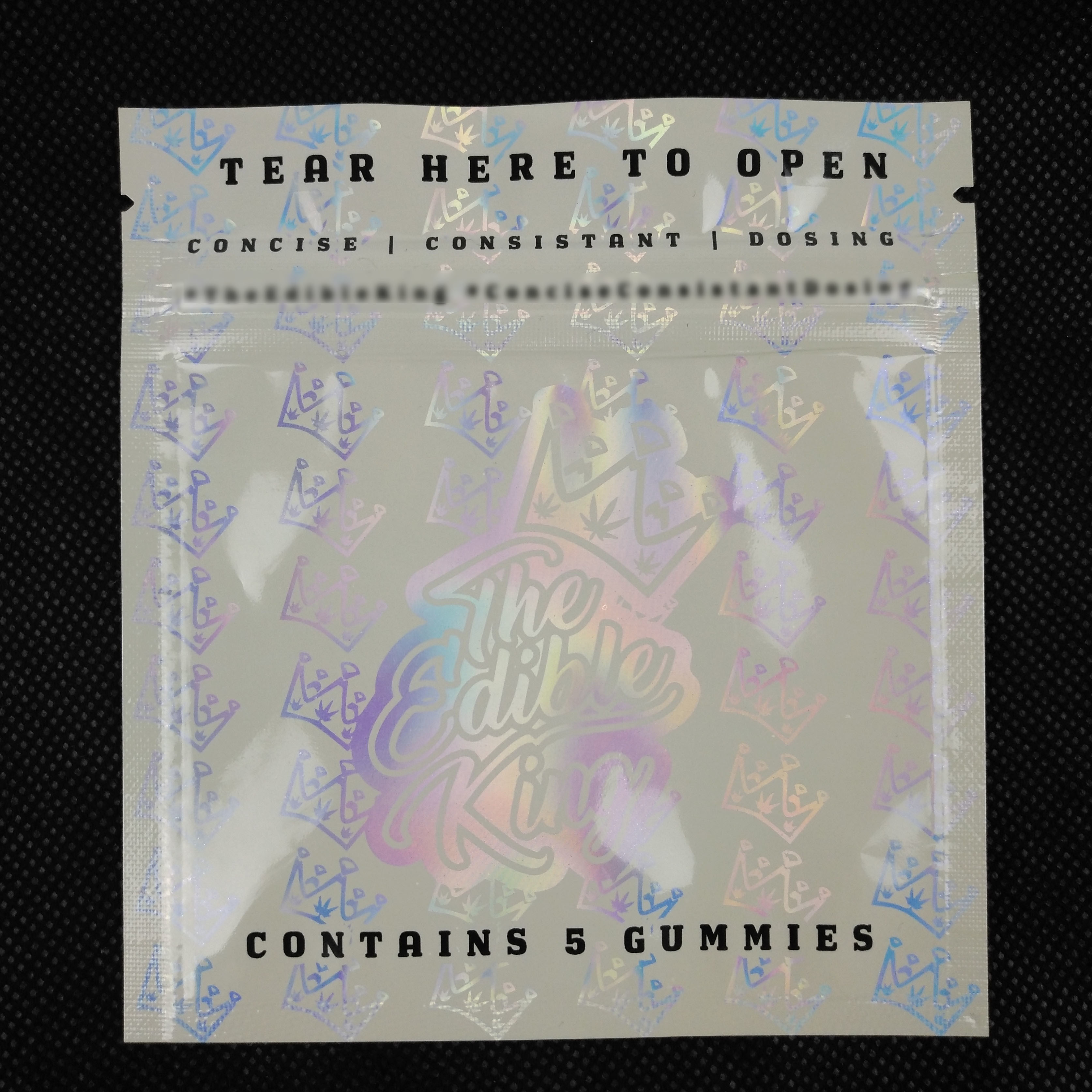 Custom Logo Design Zip Lock Resealable Smell Proof Aluminum Foil Mylar Plastic Three Side Sealed Packaging Hologram Bag