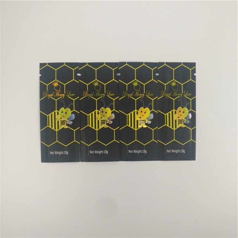 Mini Sachet For Honey Packaging Heat Sealing Bag Smell Proof Foil Mylar Bags