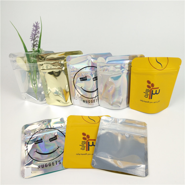 VMPET Smell Proof Mylar Bags CMYK 3.5g Mylar Child Proof Soft Touch