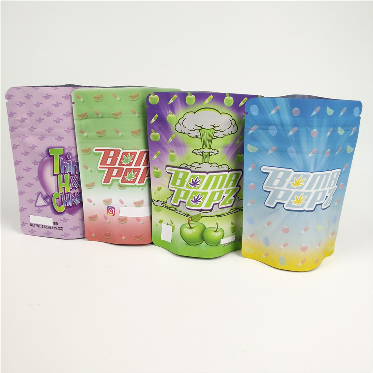 Smell Proof Cookie Spice Plastic Mylar Bag Tobacco Foodstuff