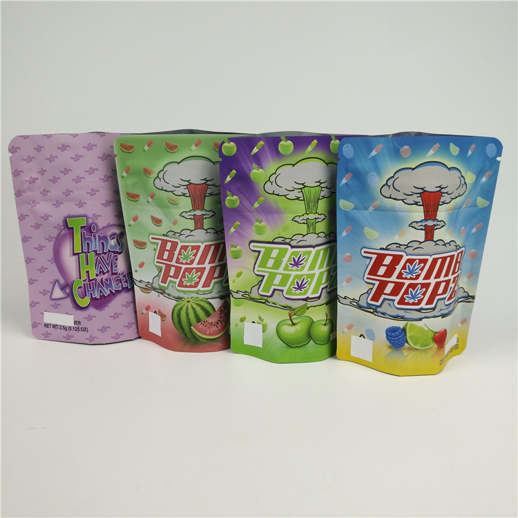 3.5G Weed Mylar  Bags Laminated Material Food Grade