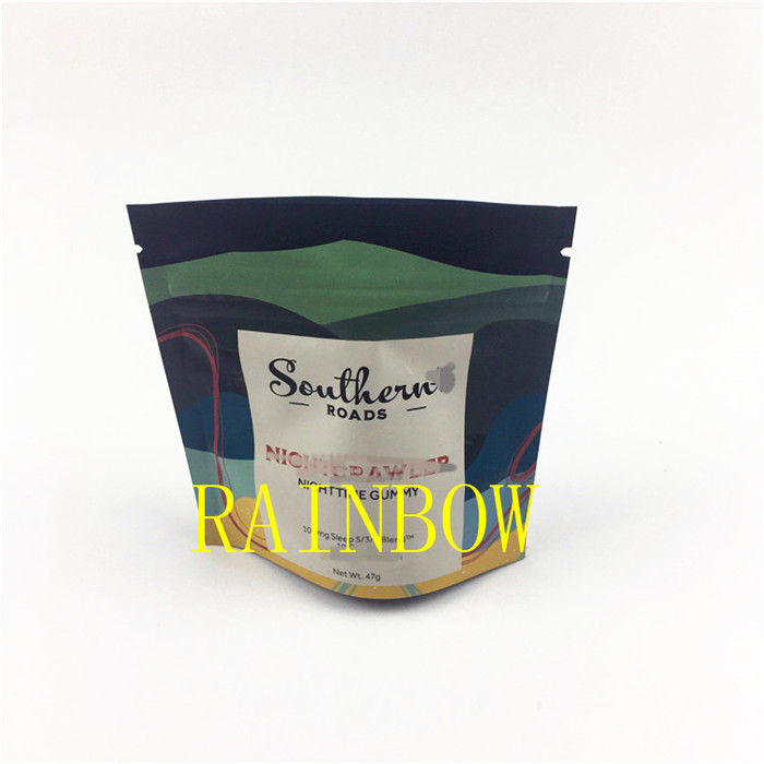 Custom printed 3.5g 7g 28g Dried flower cookie edibles packaging smell proof mylar seed pouch bags
