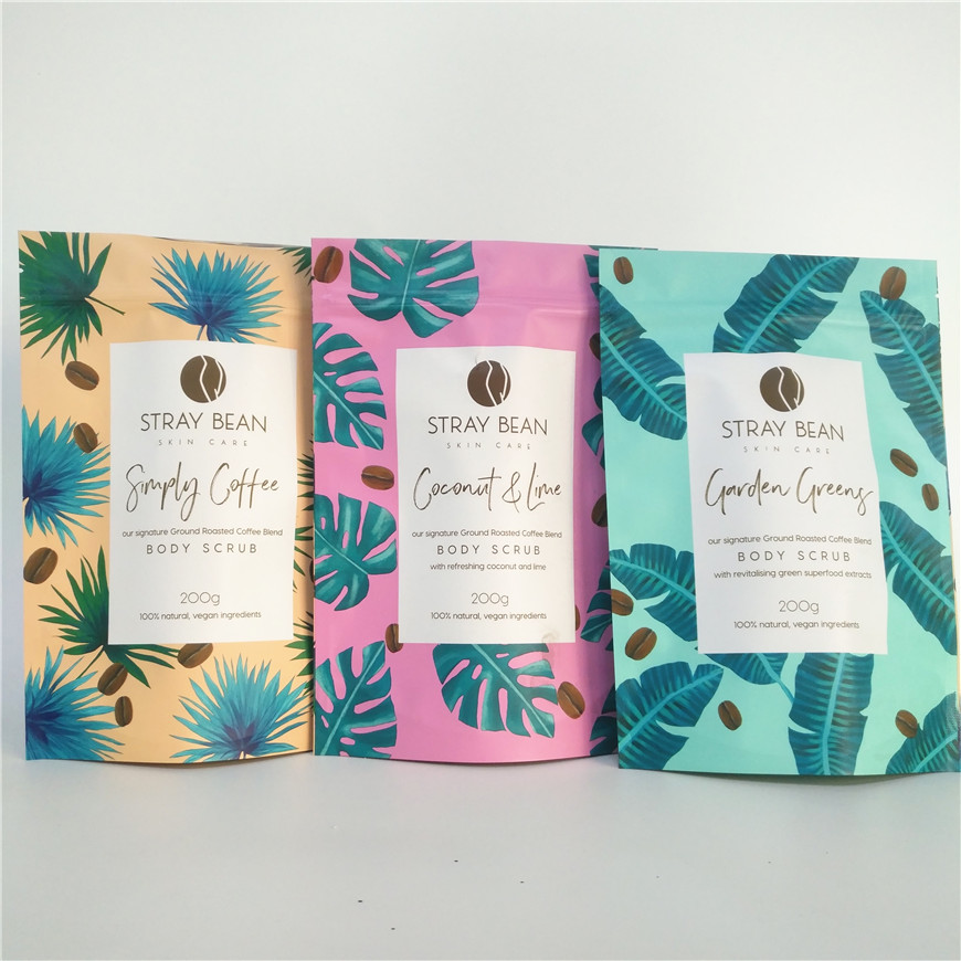 Matte OPP vmpet Bath Salt Packaging Bag 100g 200g Aluminum Foil Mylar Pouch