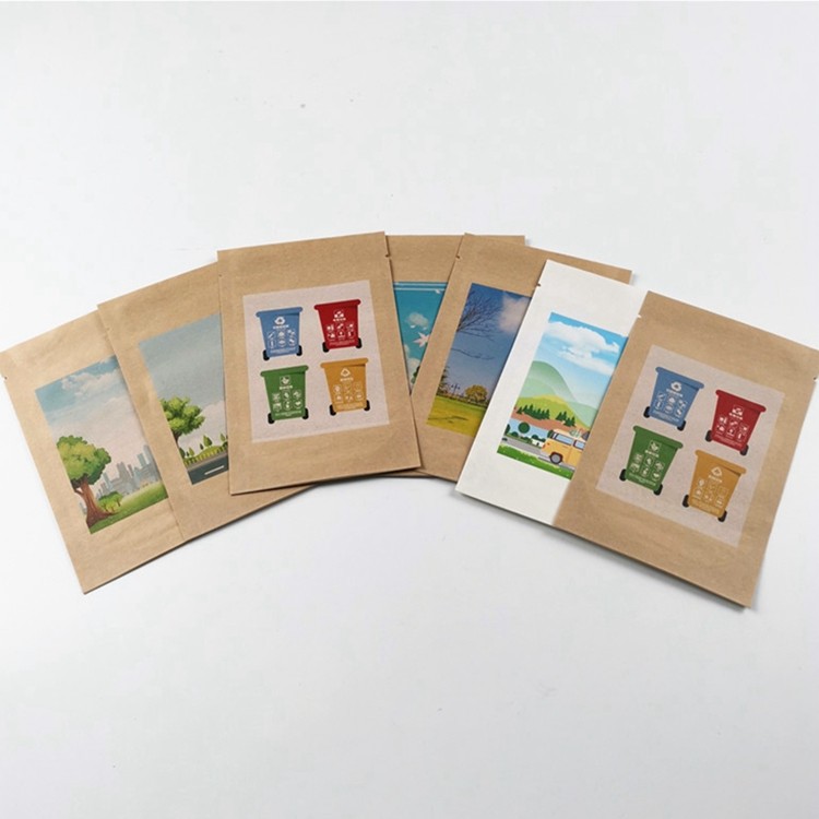 Corn Starch SGS MOPP 50mic Fruit Paper Packaging Bag PLA Lined