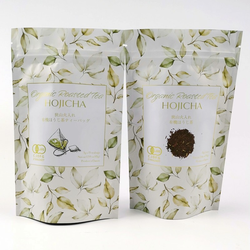 VMPET FDA Cmyk Matte Aluminum Foil Pouch 150mic Matcha Tea Powder