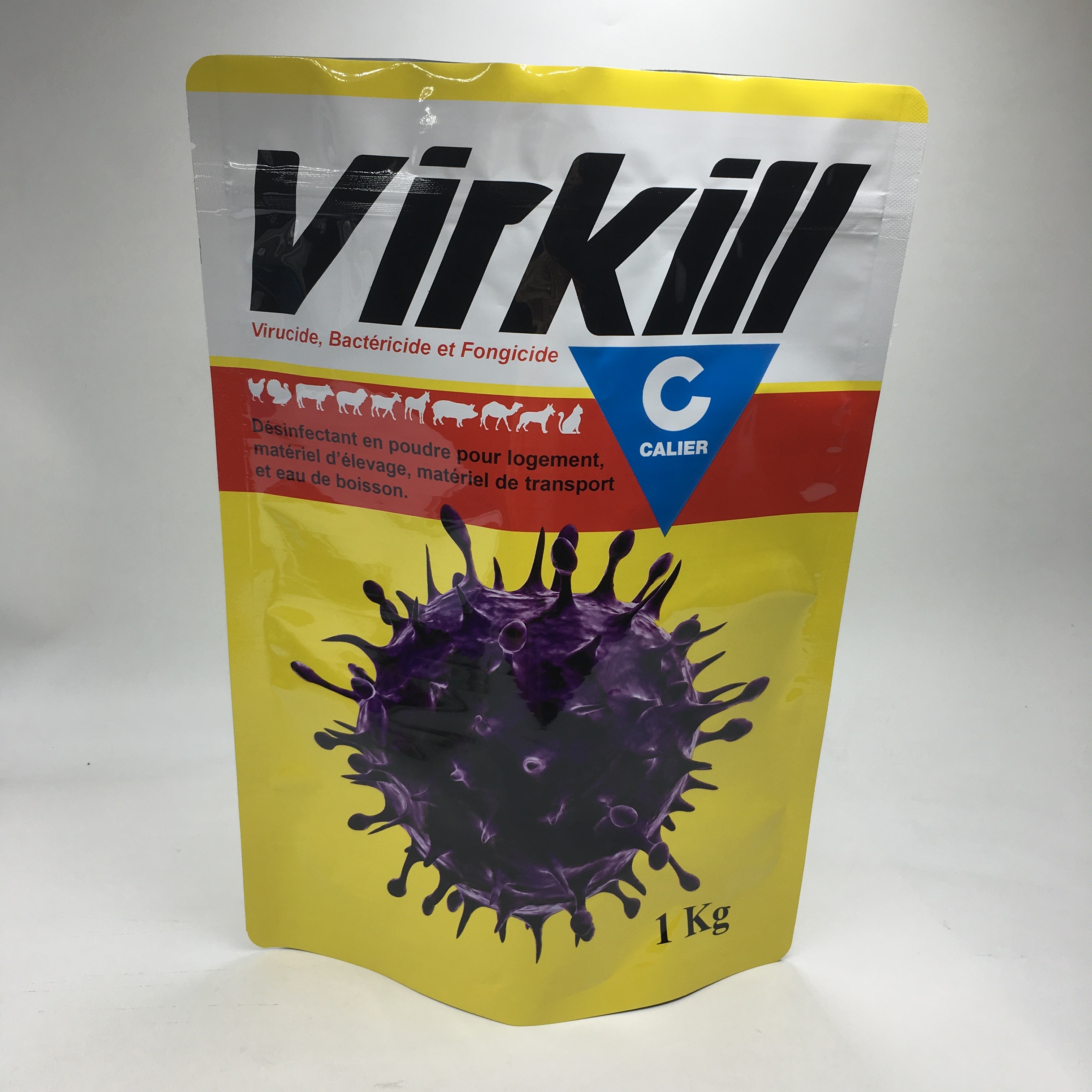 Stand Up Compound Laminated Aluminum Foil Whey Protein Powder Food Storage Packaging Bags Ziplock 1kg Food Powder Bags