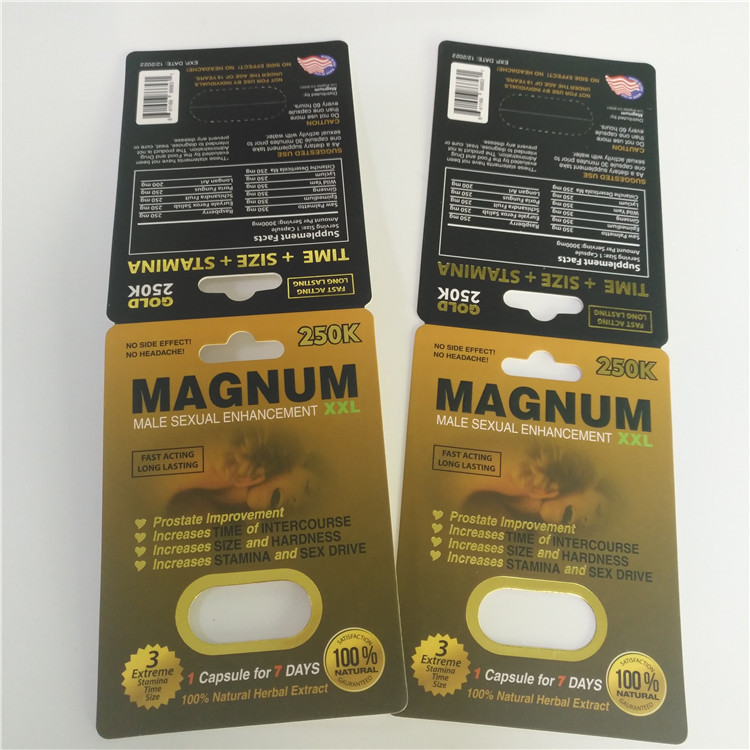 ISO Magnum Sex Pills Packaging CMRK Rhino 69 Male Enhancement Blister Cards