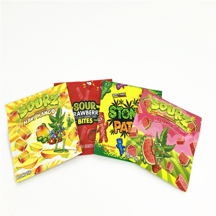 1lb 3.5g Plastic MOPP VMPET UV Spot Pouch 120mic Childproof Mylar Ziplock Bag