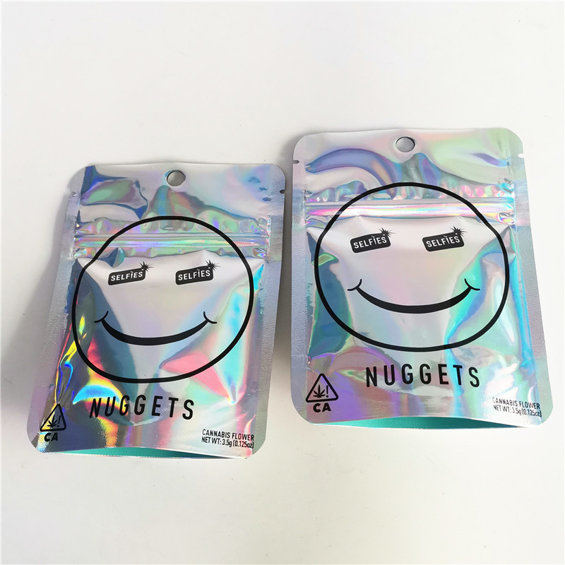 3.5g Cbd Herbal Incense Packaging Matte Glossy 12C VMPET Cbd Zipper Bag