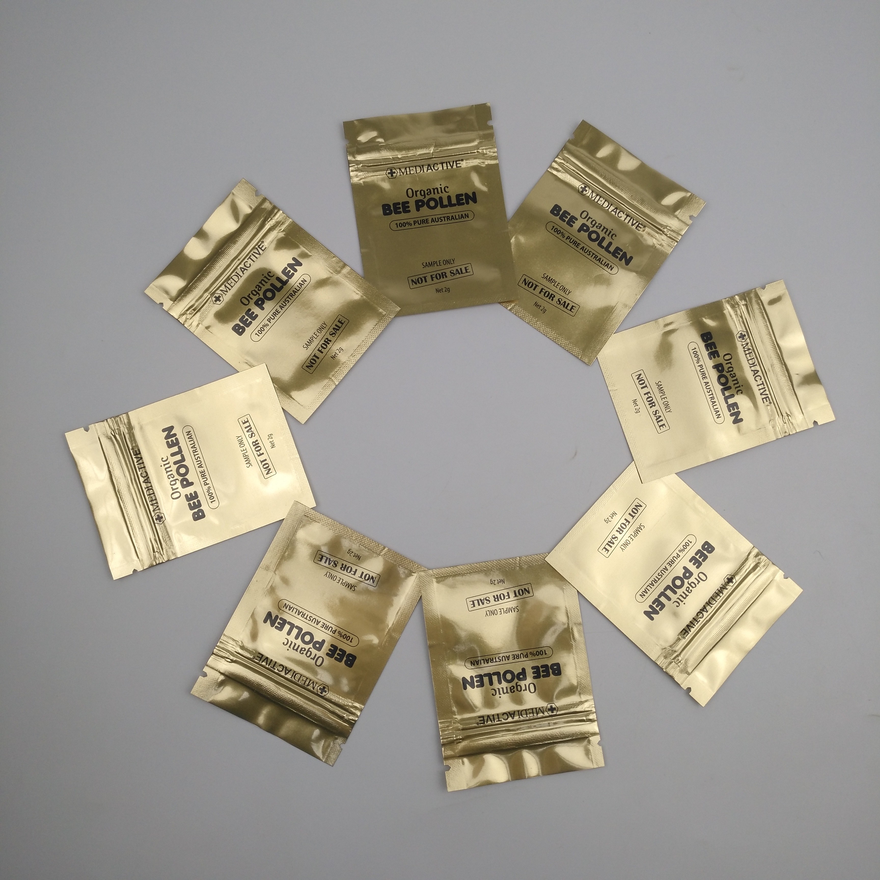 Gravure 100mic CMYK Plastic Pouches Packaging SGS VMPET Flat Zipper Pouch