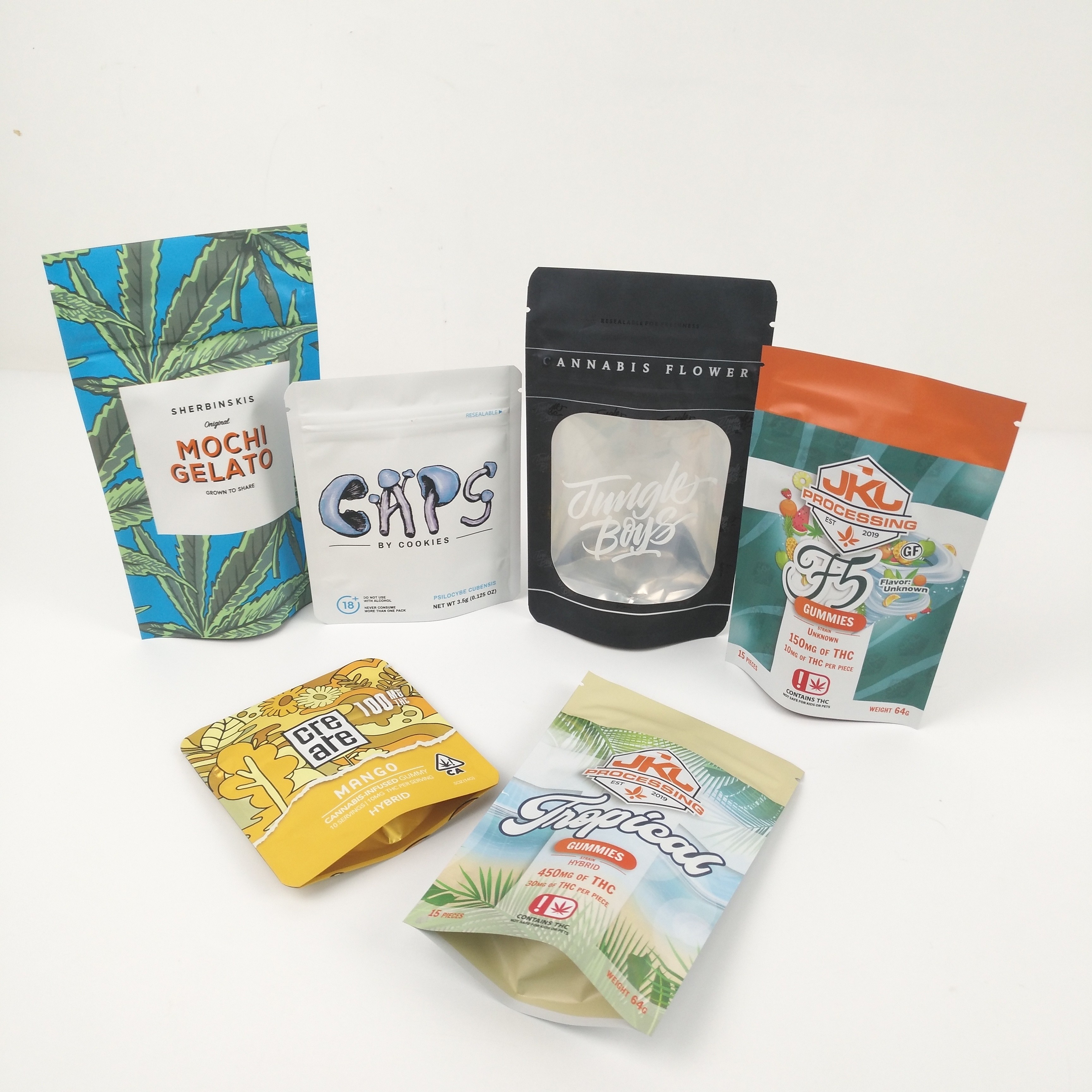 CMYK 200mic Matte Aluminum Foil Pouches VMPET Gravure Doypack Zipper Pouch