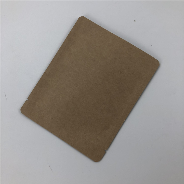 Aluminized Waterproof food packaging three side seal kraft paper bag Drip Fliter Food Grade Food Packets