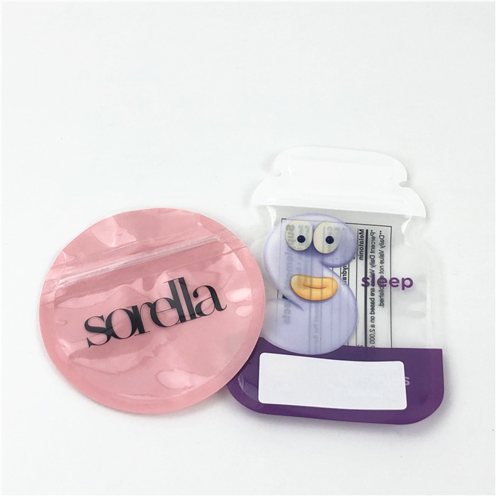 CMYK Die Cut Mylar Foil Bags MOPP 100mic Glossy For Gummies Candy Edible