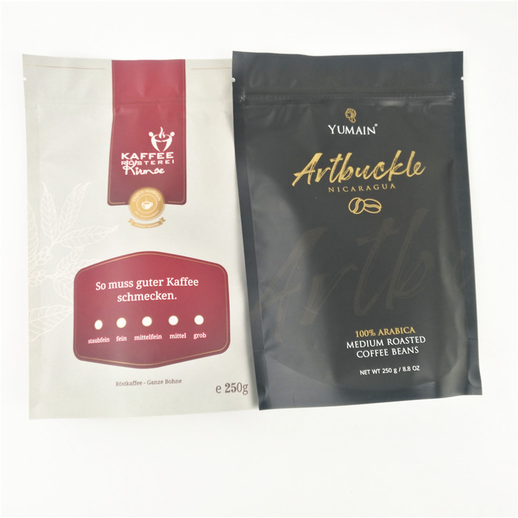 CMYK MOPP Resealable Zipper Pouch Moisture Proof Kraft Paper OPP AL