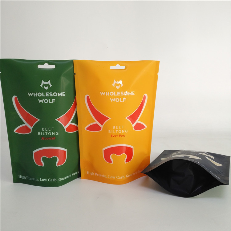 MOPP Childproof Mylar Bag Biltong Beef Jerky Packaging 110 Microns
