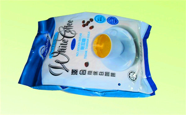 Side Gusset Foil Stand Up Pouches 100 micron For White Coffee Packaging