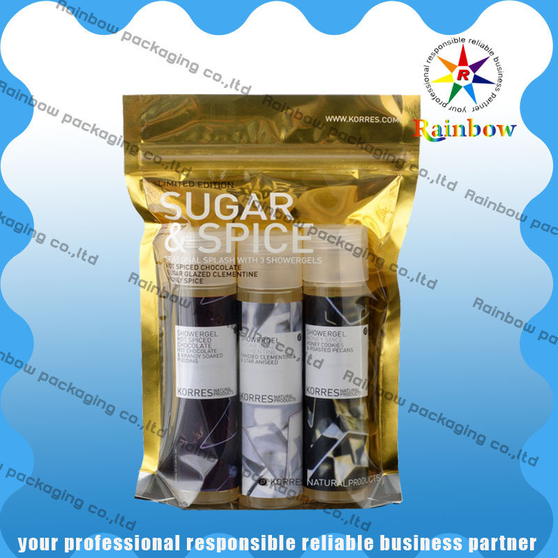 OPP / AL / PE Plastic Cosmetic Packaging Bag For Warm Pad With Costomized Printing