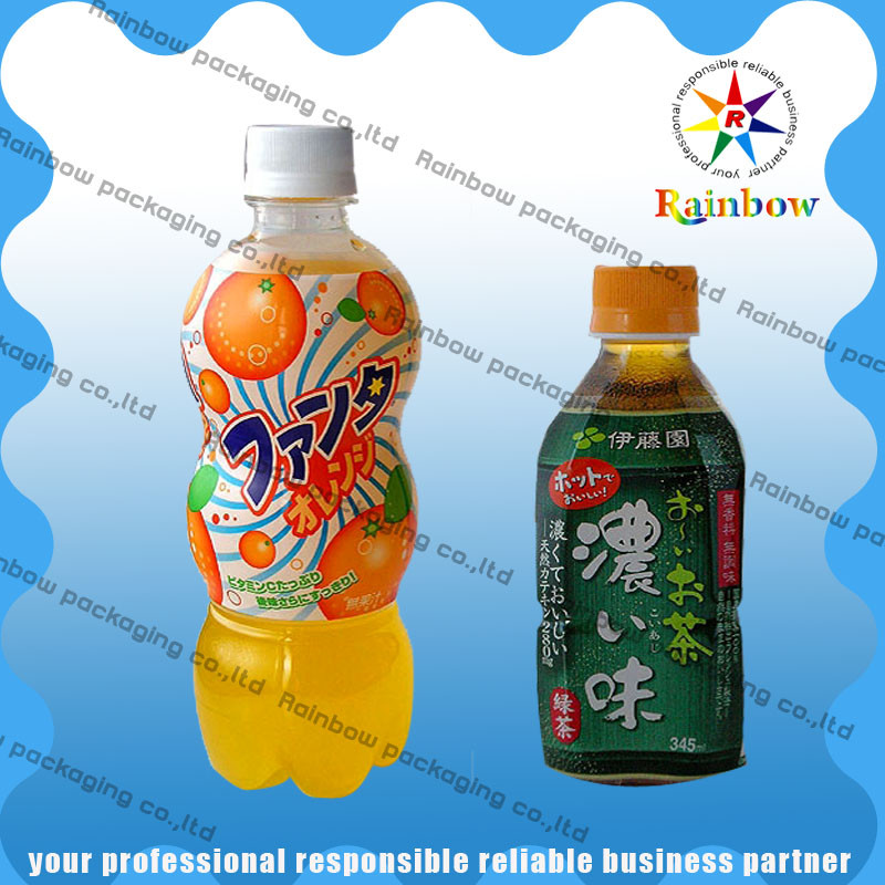 PET / PVC Automatic Heat Shrink Sleeve Labels With Customized For Drink Bottle