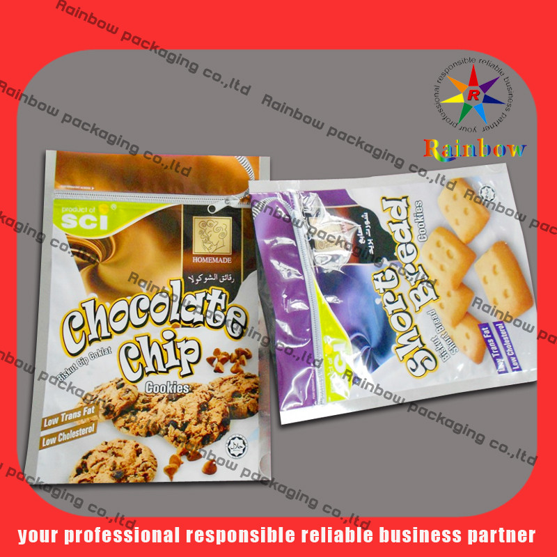PET / AL / PE  Food Grade Mylar Snack Bag Packaging With Customized Printing