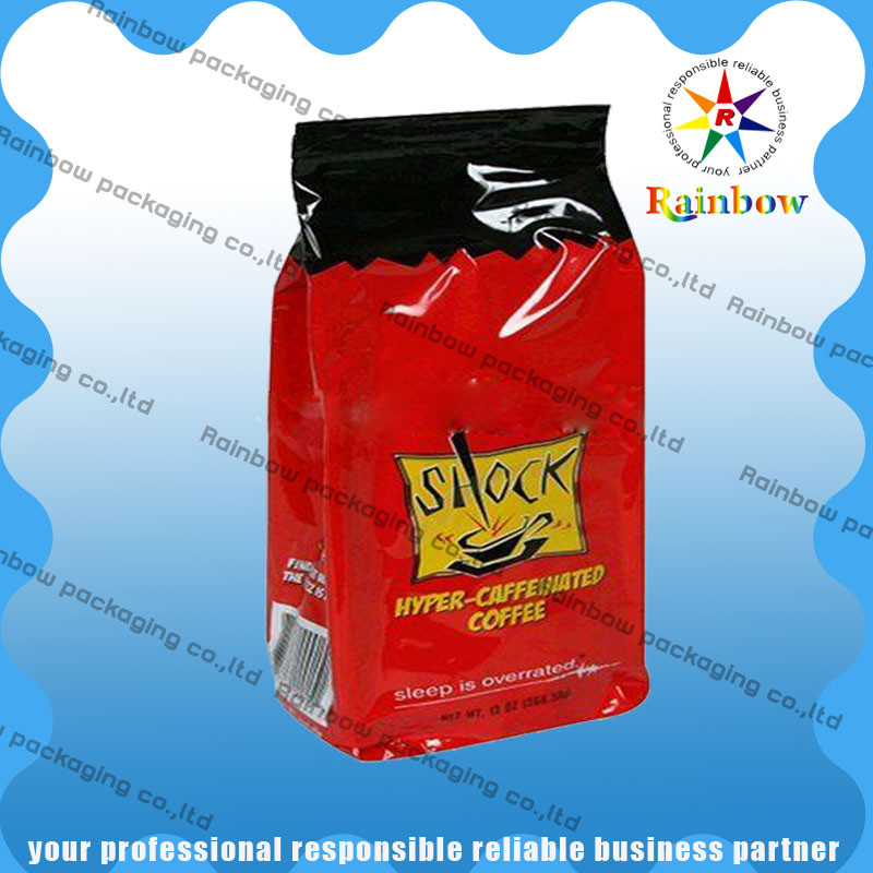 Custom PE / AL / PET Stand Up Plastic Coffee / Tea Bags With Full Printing