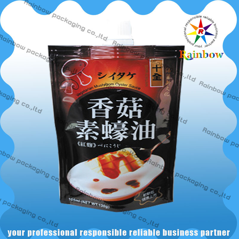 Three-sealed Colored Printing Snack Bag Packaging Food Grade Plastic For Snack / Spices