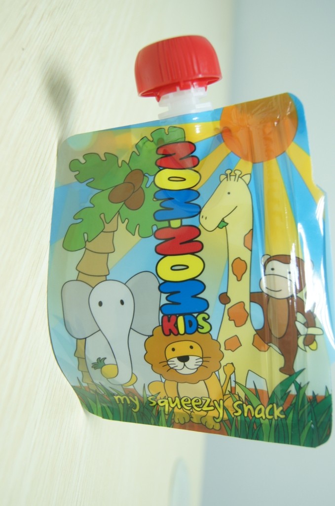 Custom Material Baby Food Aluminum Foil Spout Pouch Packaging With Full Printing