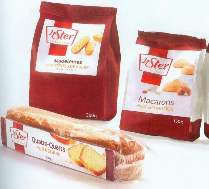 Recycled Customized Paper Bags Grip Multiple Seal For Bread Packaging