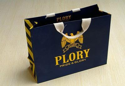 Logo Printed Shopping Paper Bag Black PP Woven Recyclable Pantone Colors