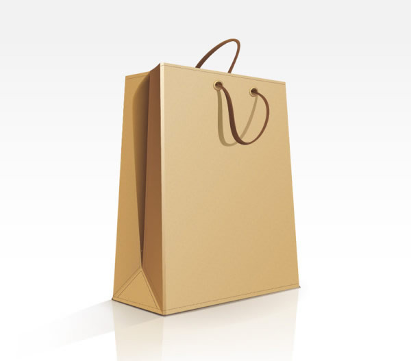 Garment 150 Gram Customized Paper Bags , Kraft Paper Shopping Paper Bag