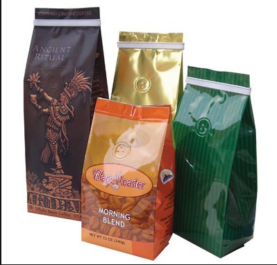 PET / AL / PE Gusset Foil Bag Packaging Recycled with Zipper