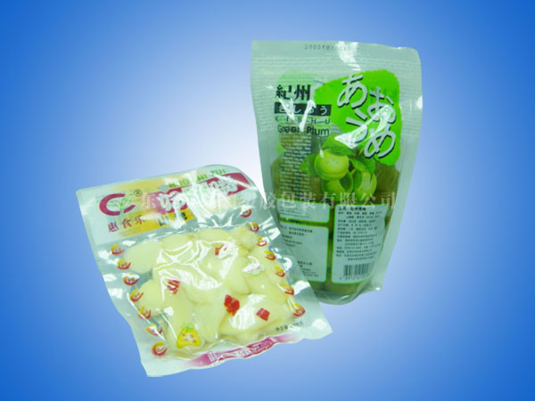 Colored Printed Food Vacuum Seal Bags With Clear Front And Bottom Gusset