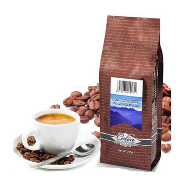 Mylar Plastic Pouches Packaging , Zipper Top Bean Packaging Pouch