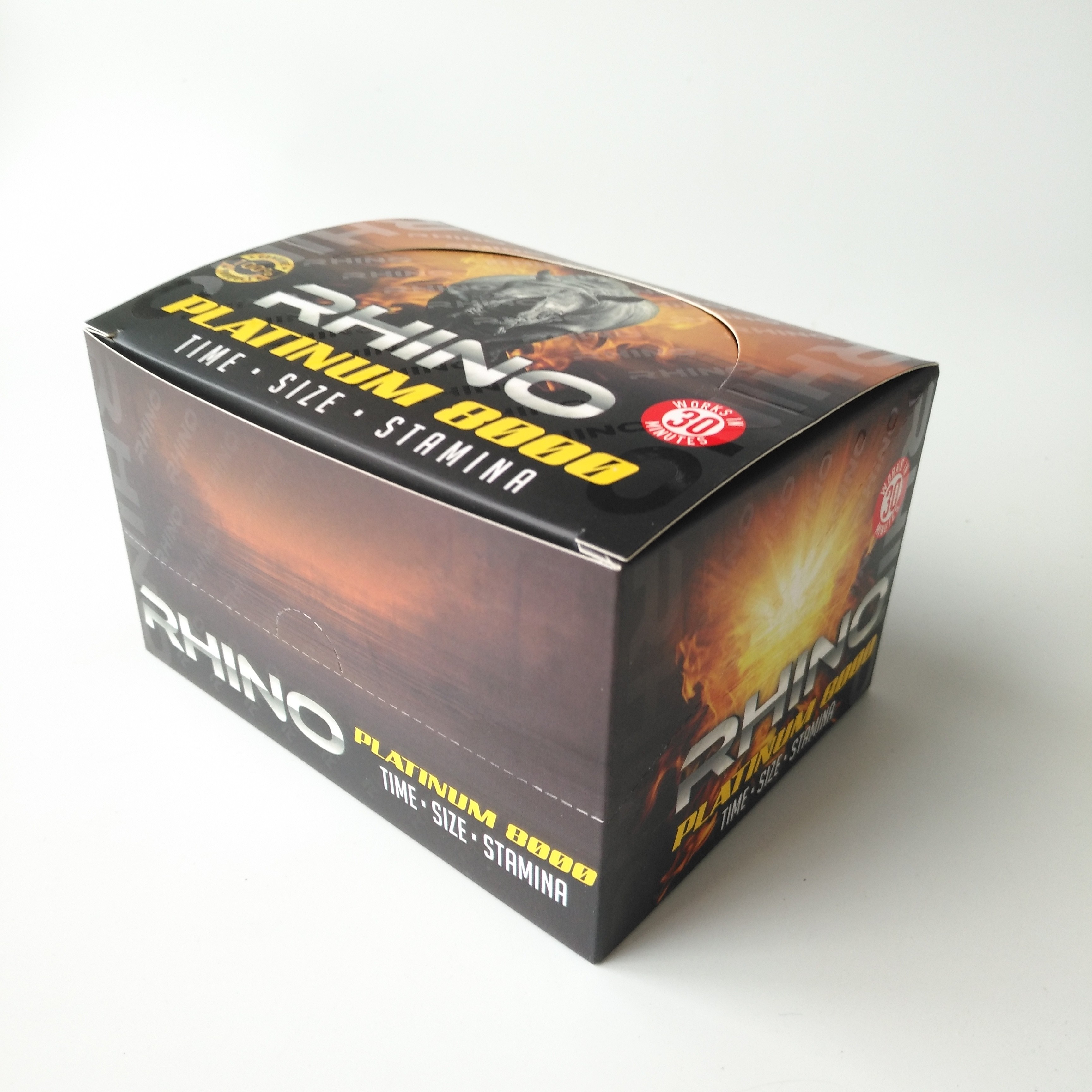 Custom Printing Rhino Display Paper Box For Rhino 69 Blister Card