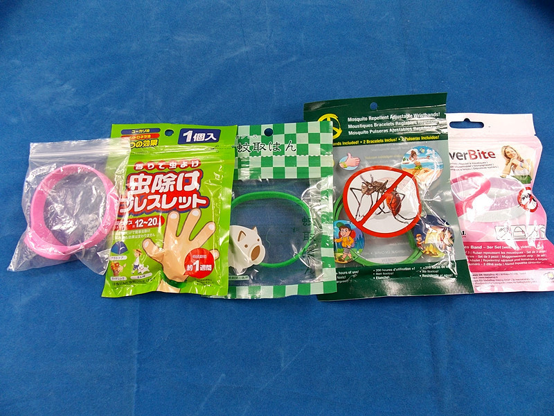 Plastic Grip Seal Bags Clear Window For Kids Mosquito Repellent Bracelet