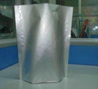 Glossy Plain Silver Stand UP Foil Pouch Packaging k for Food Packaging