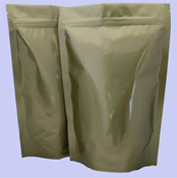 Custom Glossy Aluminum Foil Packaging Gold Stand UP With k