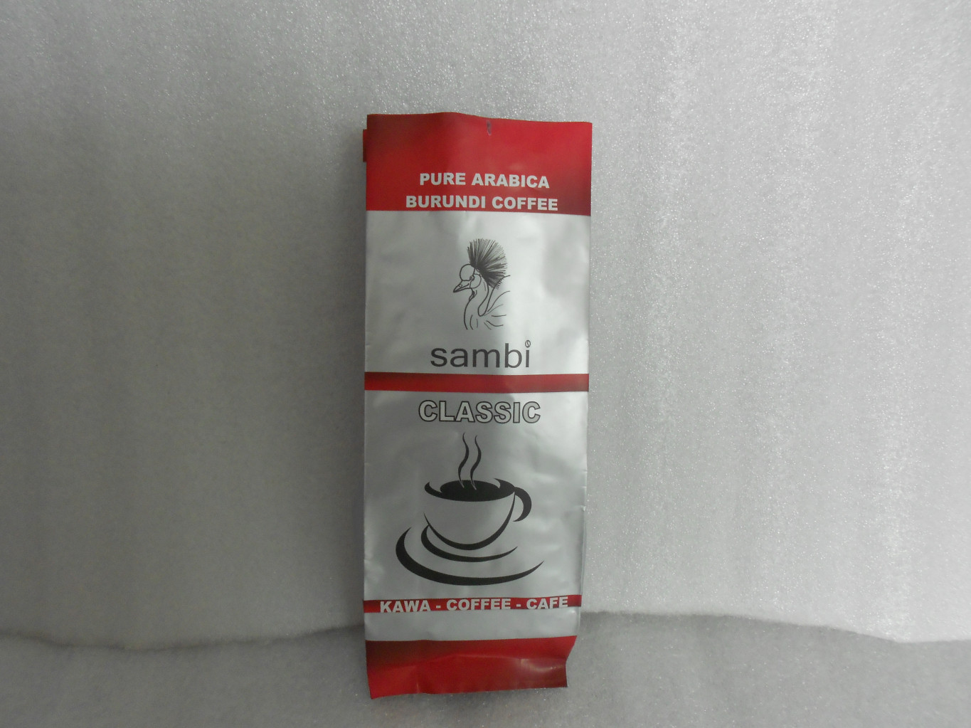 400g Side Gusset Matte Silver Aluminium Foil Bag Sambi Classic For Coffee Bean