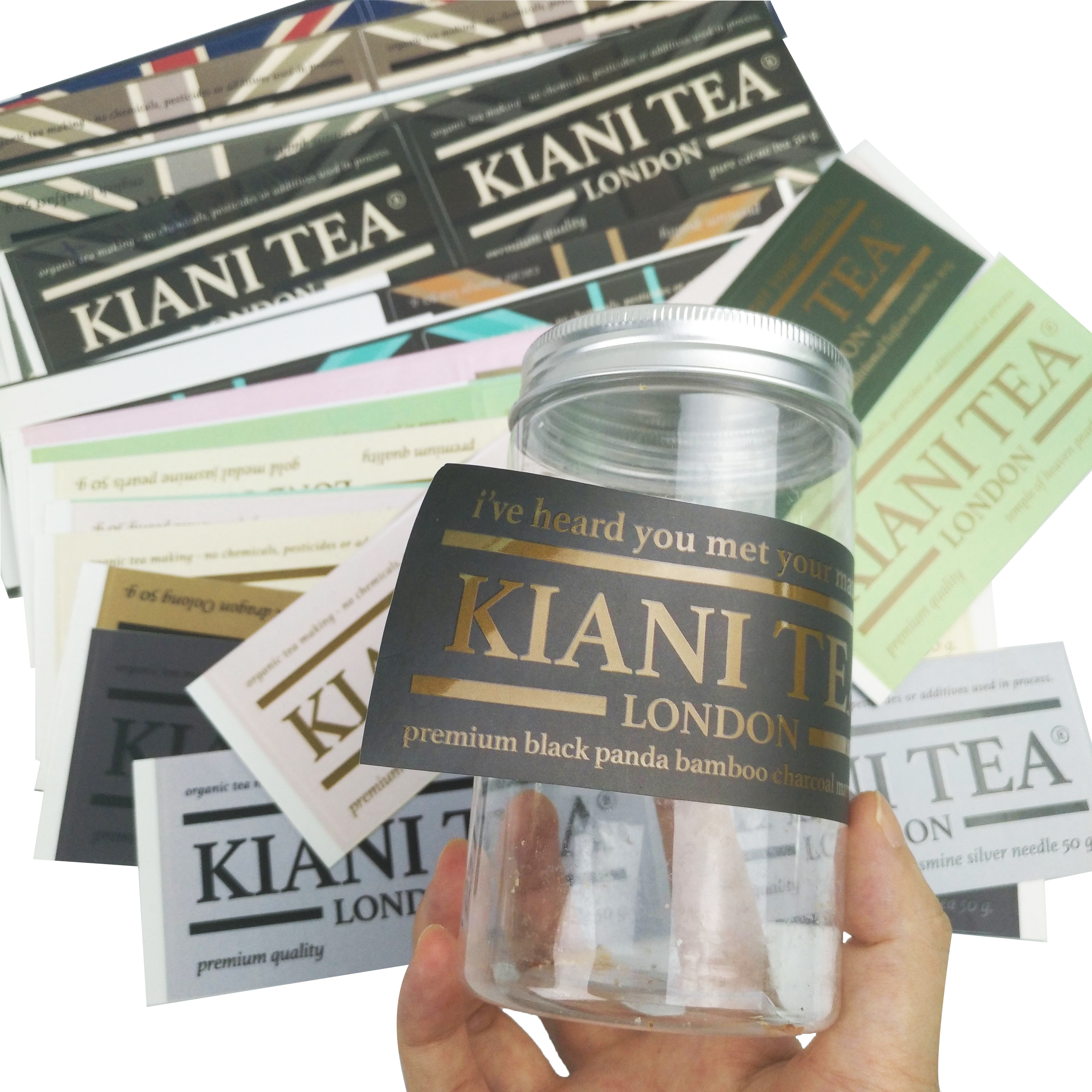 Unique Customized Adhesive Waterproof Sticker Food Product Water Bottle Custom Logo Printed Labels Sticker