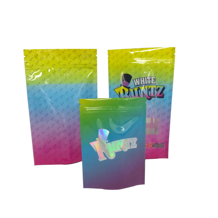 Smell Proof Zip Lock Snack Packaging Bags , Laminated Custom Printed Snack Bags