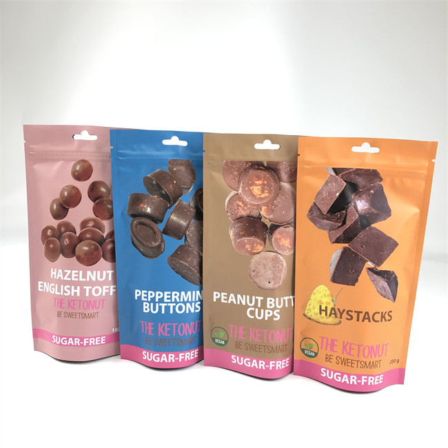 CMYK 110mic Zipper Stand Up Pouch Edibles Hemp Child Proof Mylar Bags