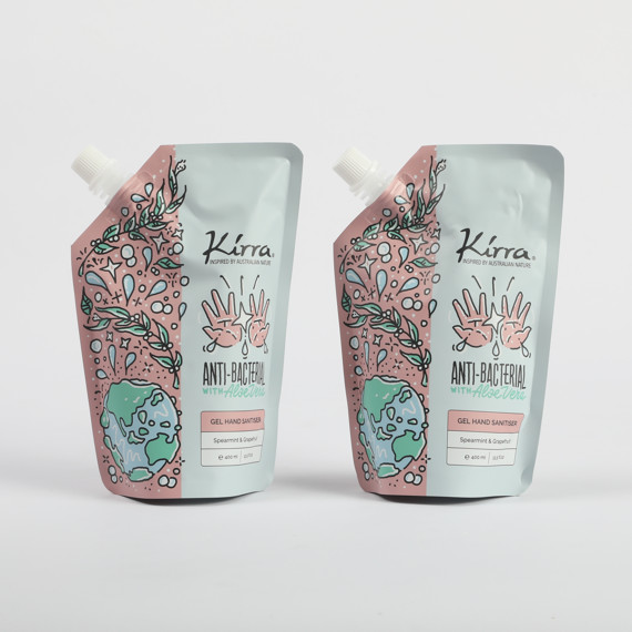 Custom Foil Plastic Cosmetic Stand Up Spout Pouch Facial Cream Packaging Refill Bags