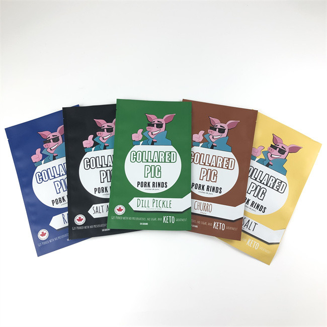 Three Side Seal Plastic Mylar Zip Lock Bags Resealable Smell Proof