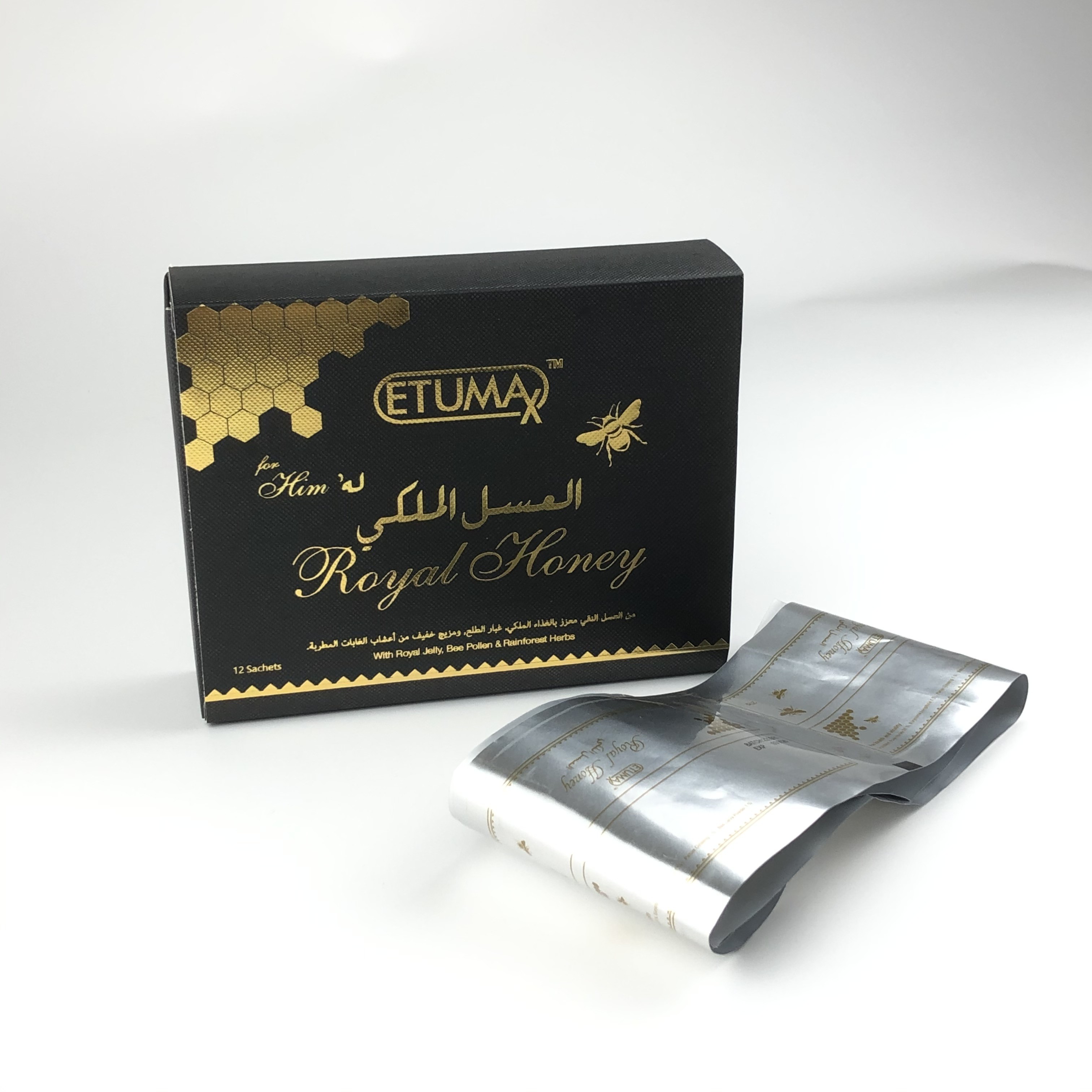 Custom VIP Honey 10g Sachet Black Horse Honey Packaging Bags 12g 15ml 20grams Health Supplements Packaging Sachet