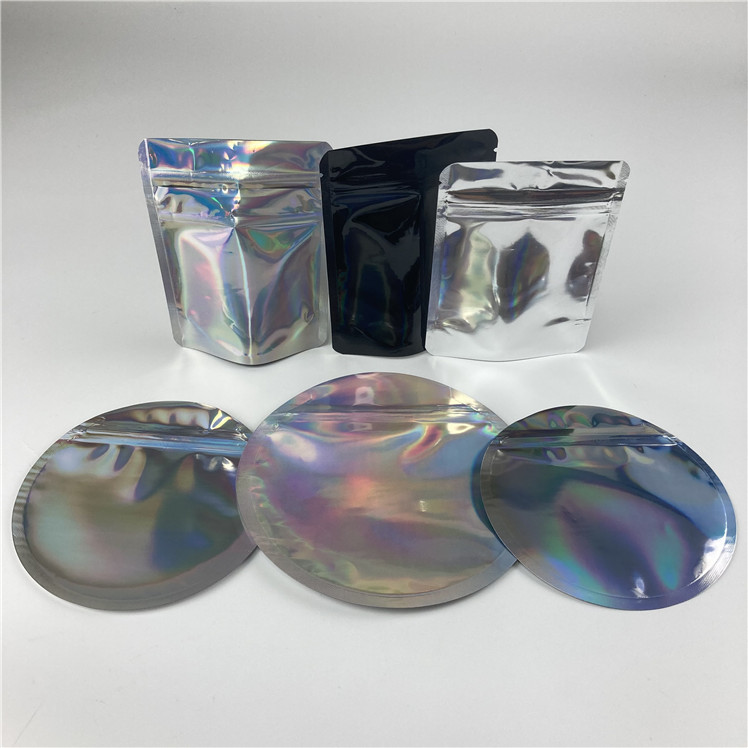Plastic Round Stand Up Zipper Pouch Runtz Edibles Die Cut Shaped Mylar Bag 3.5g