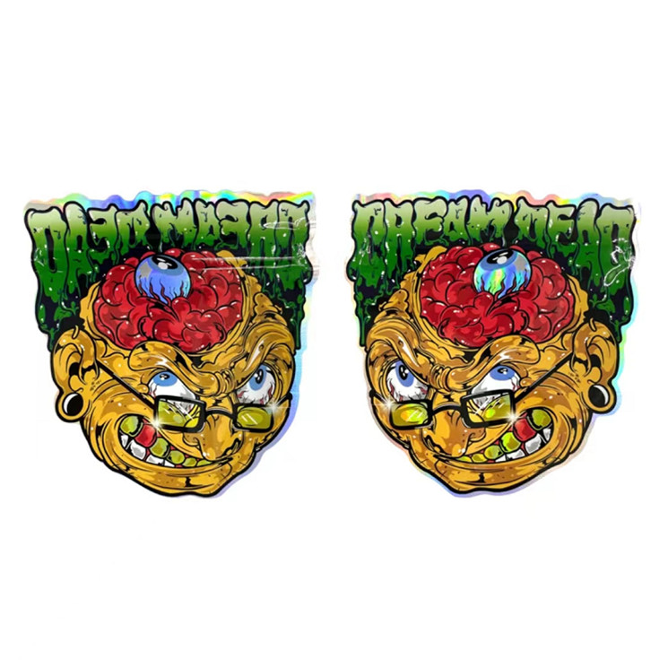 Irregular Resealable Zip Lock Mylar Bags Candy Plastic Pouch