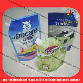 lovely detergent spout pouch packaging with hang hole