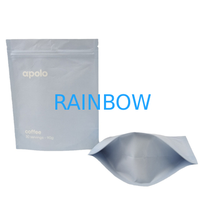 Custom Printed Kraft Paper Stand Up Zipper Bag Resealable Mylar Bags for Coffee Bean Powder